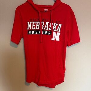Colosseum Red Nebraska Huskers Hoodie Tee